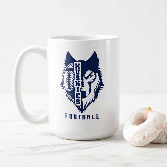 Caneca de café Huskies (Com Donut)