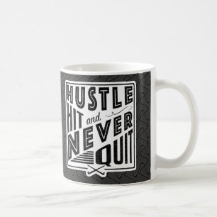 Caneca De Café Hustle De Hóquei Em Campo, Bata E Nunca Sai De Cam