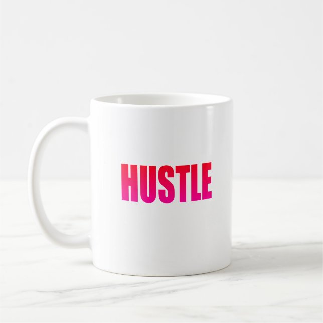 Caneca De Café HUSTLE - Rosa (Esquerda)