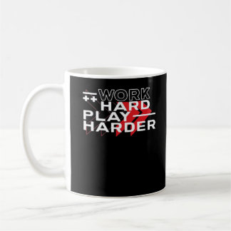 Caneca De Café Hustling de jogos motivacionais do Duro de Reprodu