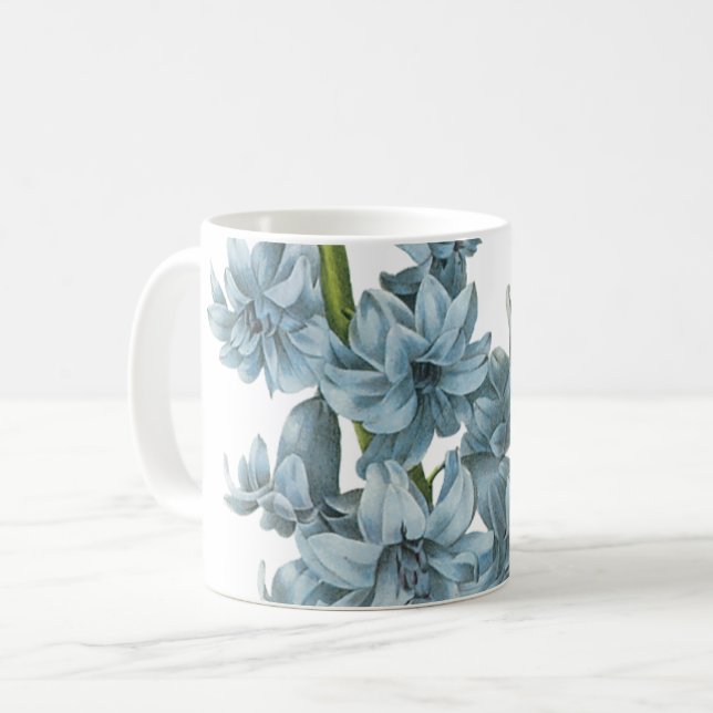 Caneca De Café hyacinth(Hyacinthus sp.) por Redouté (Frente Esquerda)