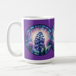 Caneca De Café Hyacinth Stainth Glass Art