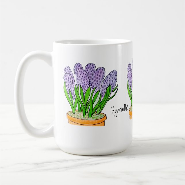Caneca De Café Hyacinths  (Esquerda)