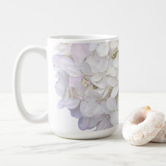 Caneca De Café Hydrangea - Blush branco e roxo - Mug