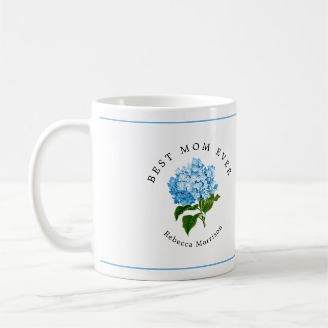 Caneca De Café Hydrangea Grande Milênio Azul (Esquerda)