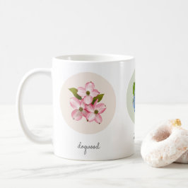 Caneca De Café Hydrangea, Lupine e Dogwood Flowers