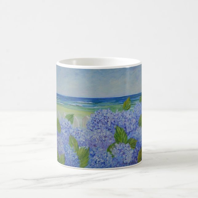 Caneca De Café Hydrangeas Por Manga (Centro)