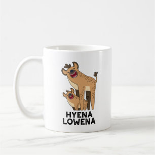 Caneca De Café Hyena Lowena Funny Animal Hyena Pun