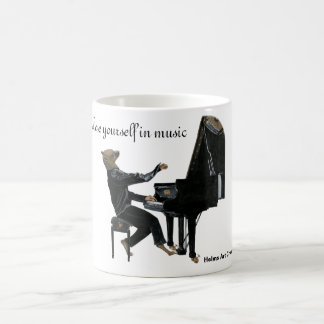 Caneca De Café Hyena Piano Music Player Fantasy Coffee Mug