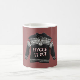 Caneca De Café HYGGE ELE PARA FORA (caneca vermelha)
