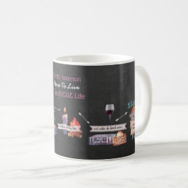 Caneca De Café HYGGE Infographics How To Live Cozy (Como viver a