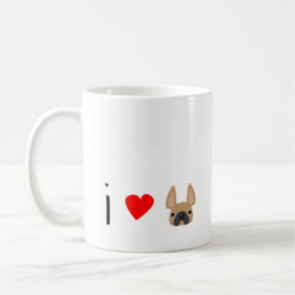 Caneca De Café I <3 Frenchie Mug