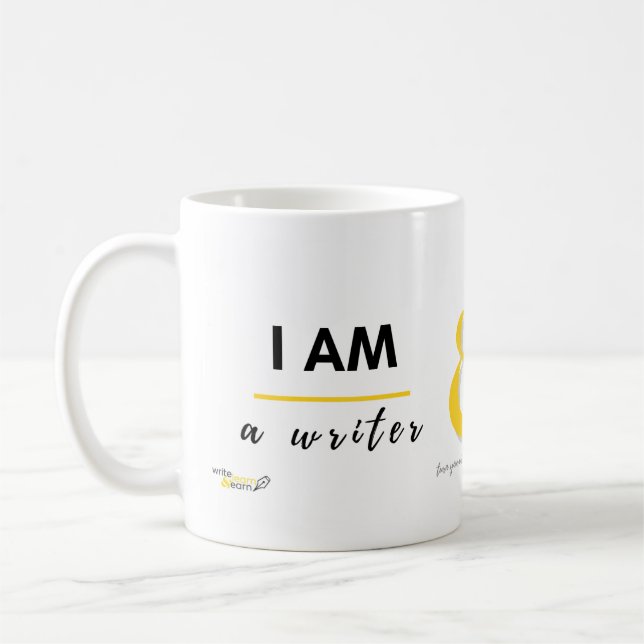 Caneca De Café I am a Writer and I Own My Time Coffee Mug (Esquerda)