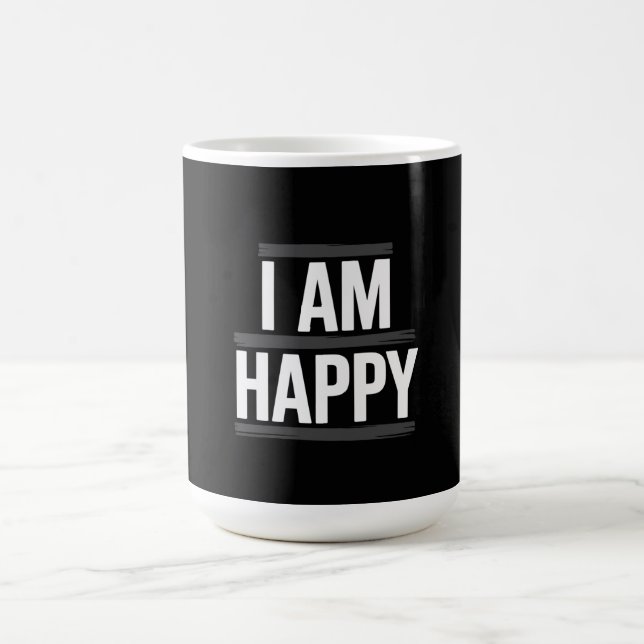Caneca De Café I am happy (Centro)