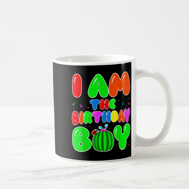 Caneca De Café I Am The Birthday Boy Funny Watermelon Birthday Fa (Direita)