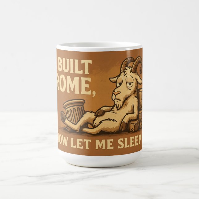Caneca De Café I Built Rome Goat Mug (Centro)