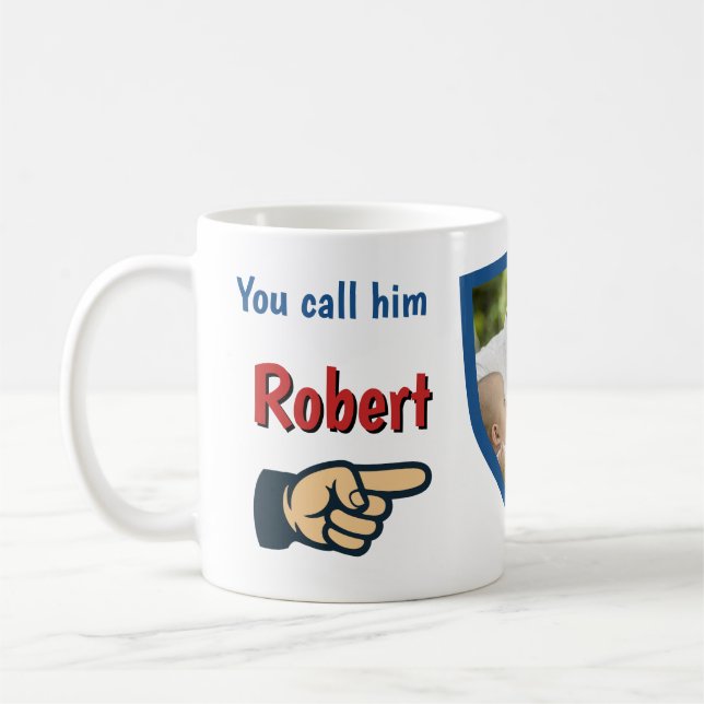 Caneca De Café I call him World's Best Dad custom  (Esquerda)