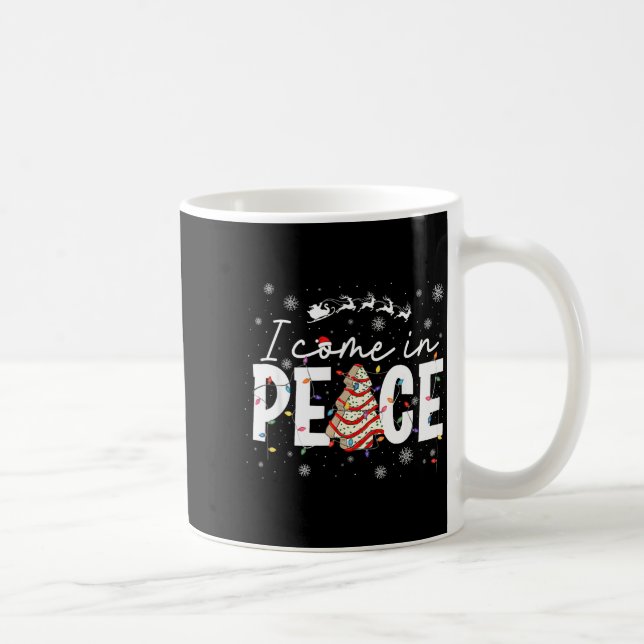 Caneca De Café I Come In Peace Couple Matching Ugly Christmas Swe (Direita)