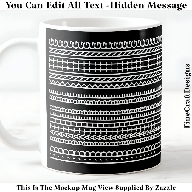 Caneca De Café I’d Rather Be Knitting Hidden Message 089W Novelty (Criador carregado)