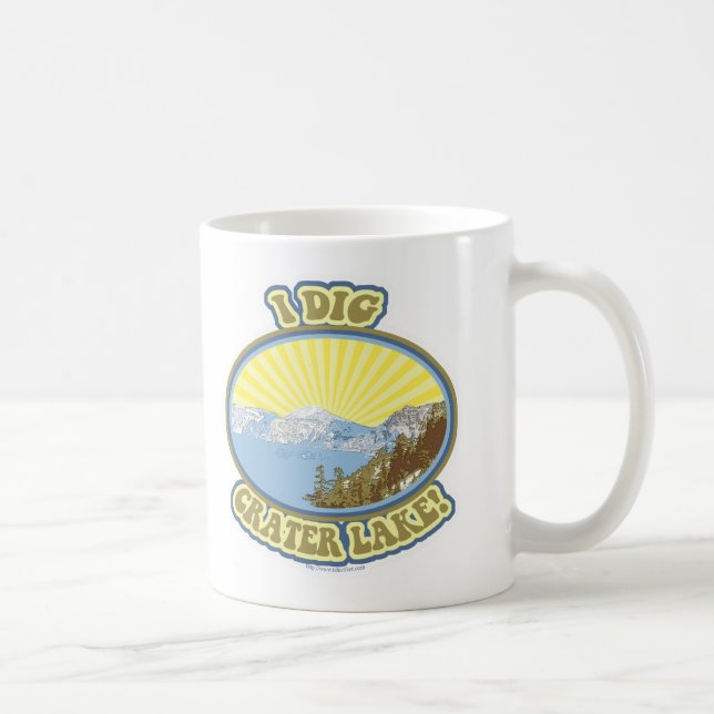 Caneca De Café I Dig Crater Lake Excelente Park Design (Direita)