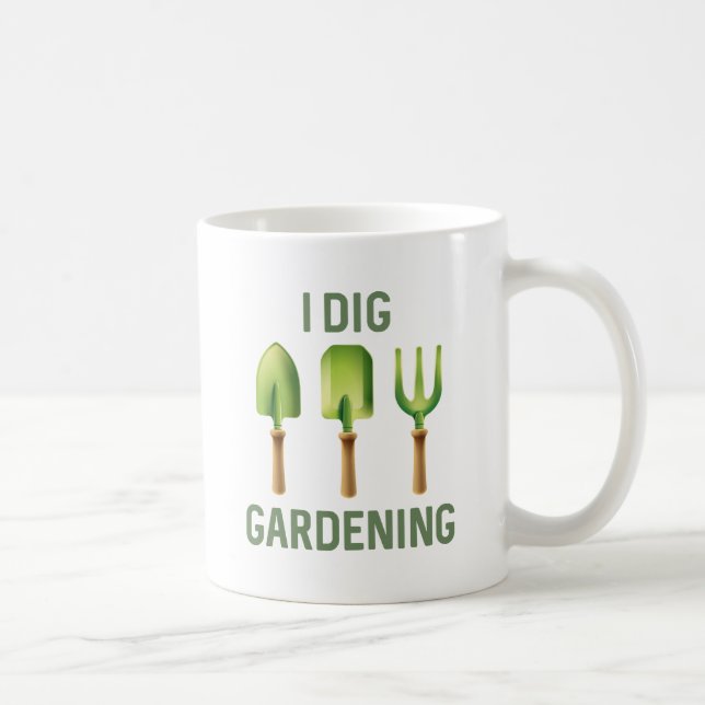 Caneca De Café I Dig Gardening (Direita)