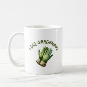 Caneca De Café I Dig Gardening Engraçado Gardening