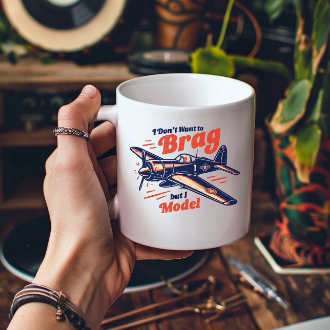 Caneca De Café I Don't Want to Brag but I Model (Criador carregado)