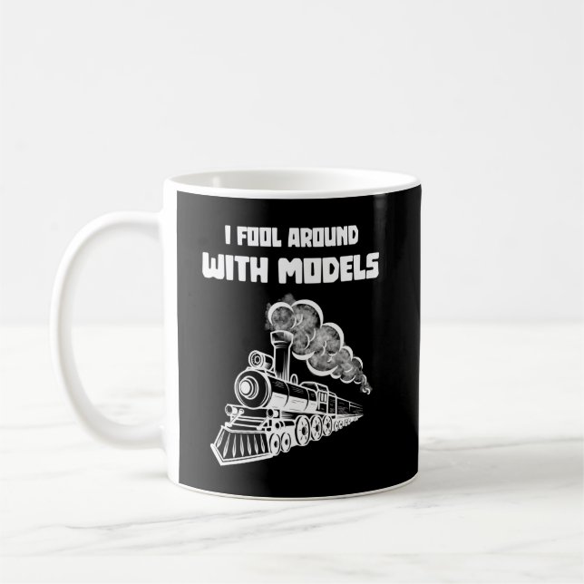 Caneca De Café I fool around with models I Funny Train (Esquerda)