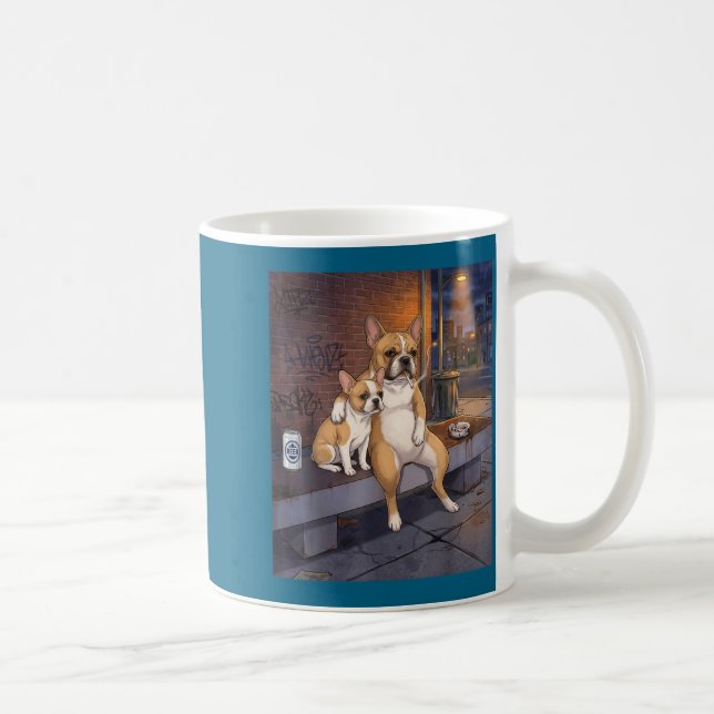 Caneca De Café I Got That Dog In Me Funny French Bulldog Smoking  (Direita)