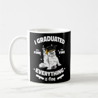 Caneca De Café I Graduado Formando Classe 2023 Graduação de Gato 