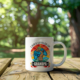 Caneca De Café I Have Leveled Up to Grandpa