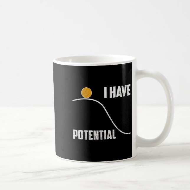 Caneca De Café I Have Tential Funny Physics Teacher Science  (Direita)