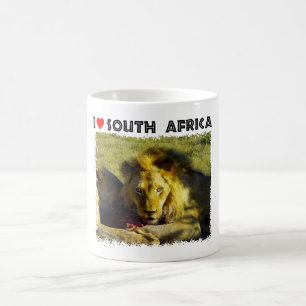 Caneca De Café I Heart Africa Lion Stare
