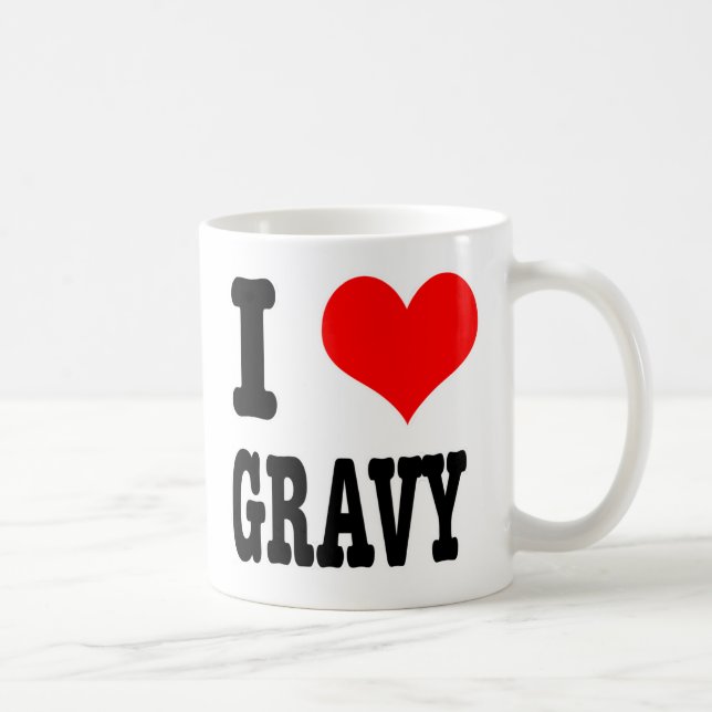 CANECA DE CAFÉ I HEART (AMOR) GRAVY (Direita)