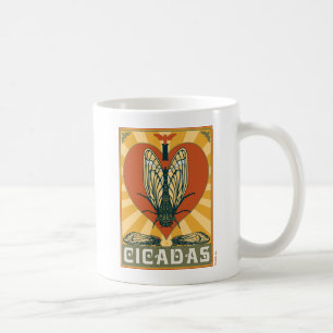 Caneca De Café I Heart Cicadas
