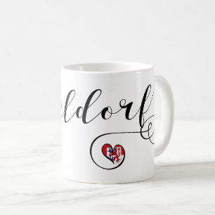 Caneca De Café I Heart Düsseldorf, Flag, Alemanha