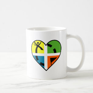 Caneca De Café I Heart Geocaching Engraçado Mug