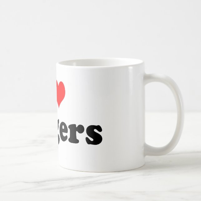 Caneca De Café I Heart Gingers (Direita)