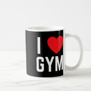 Caneca De Café I Heart Gym I Love Gym Malhação Workout Exercício
