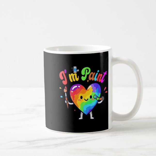 Caneca De Café I Heart Love To Finger I'm Paint Cute Couple Valen (Direita)