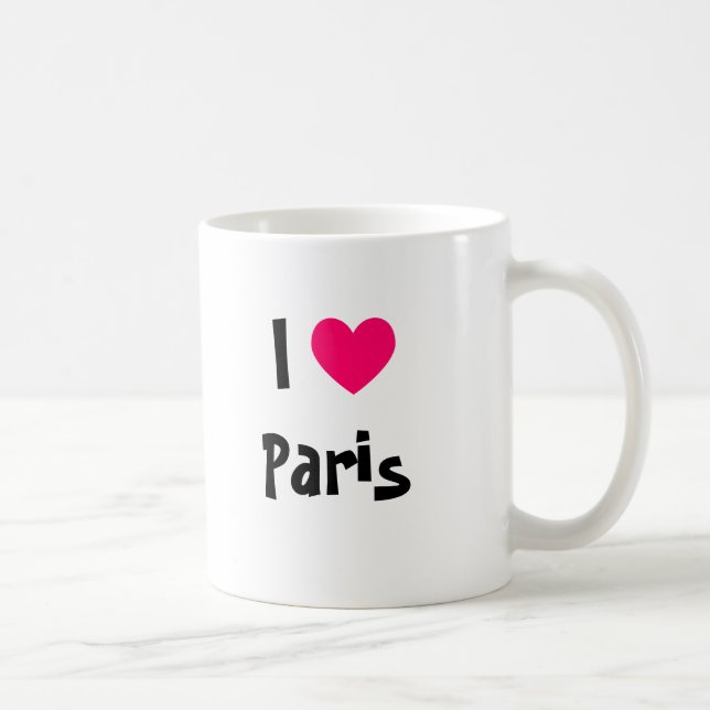Caneca De Café I Heart Paris (Direita)