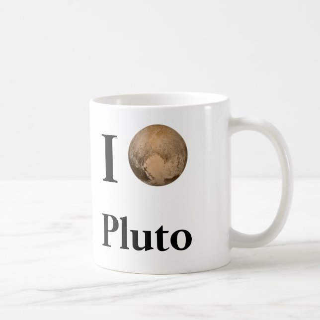 Caneca De Café I Heart Pluto (Direita)