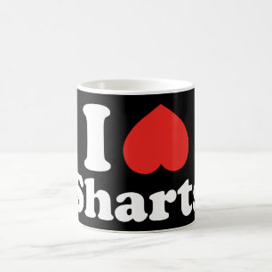 Caneca De Café I Heart Sharts