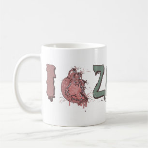 Caneca De Café I Heart Zombies by Mudge Studios