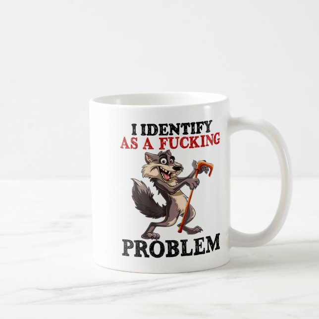 Caneca De Café I Identify As A Foring Problem  (Direita)