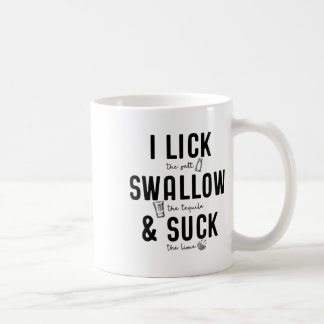 Caneca De Café I Lick Swallow & Chupa Cinco De Mayo Divertido