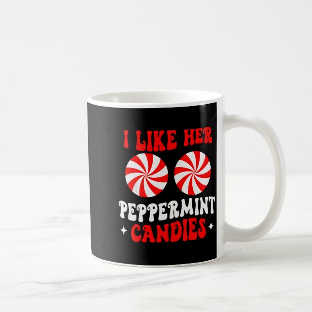 Caneca De Café I Like Her Peppermint Candies Couples Matching Chr (Direita)