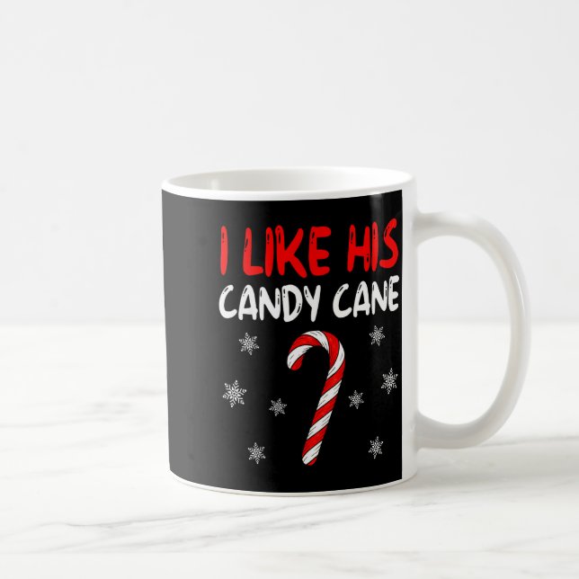 Caneca De Café I Like His Candy Cane Christmas Couples Xmas Match (Direita)