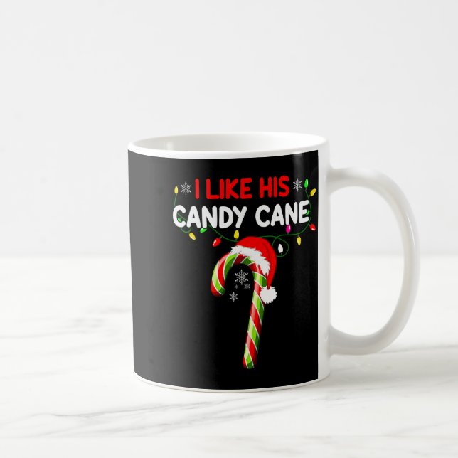 Caneca De Café I Like His Candy Cane Couple Matching Christmas Me (Direita)