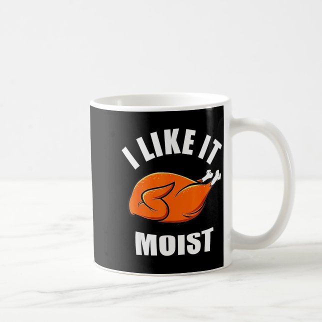 Caneca De Café I Like It Mois Thanksgiving Costume Turkey Leg Day (Direita)